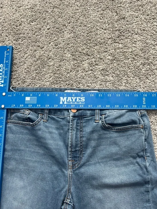 7 For All Mankind JEN 7 Women’s Cropped Skinny Jeans Blue Stretchy Denim Size 10 - Picture 8 of 9